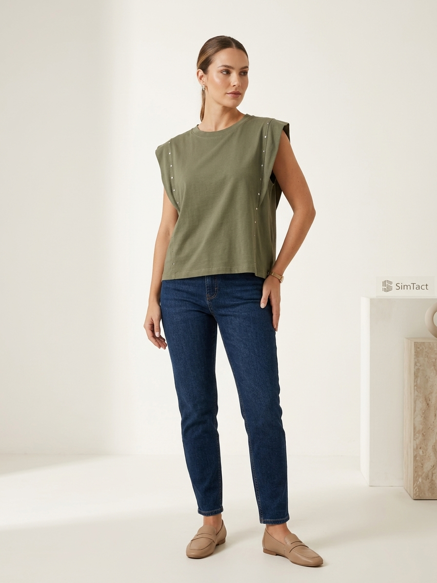 Blusa Tachuela algodón