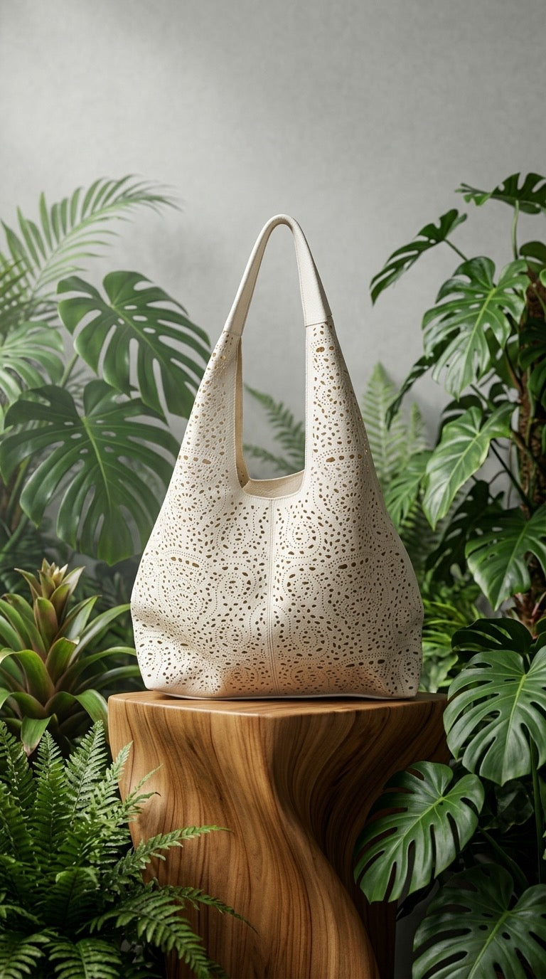 Bolso polipiel troquelado dos tamaños