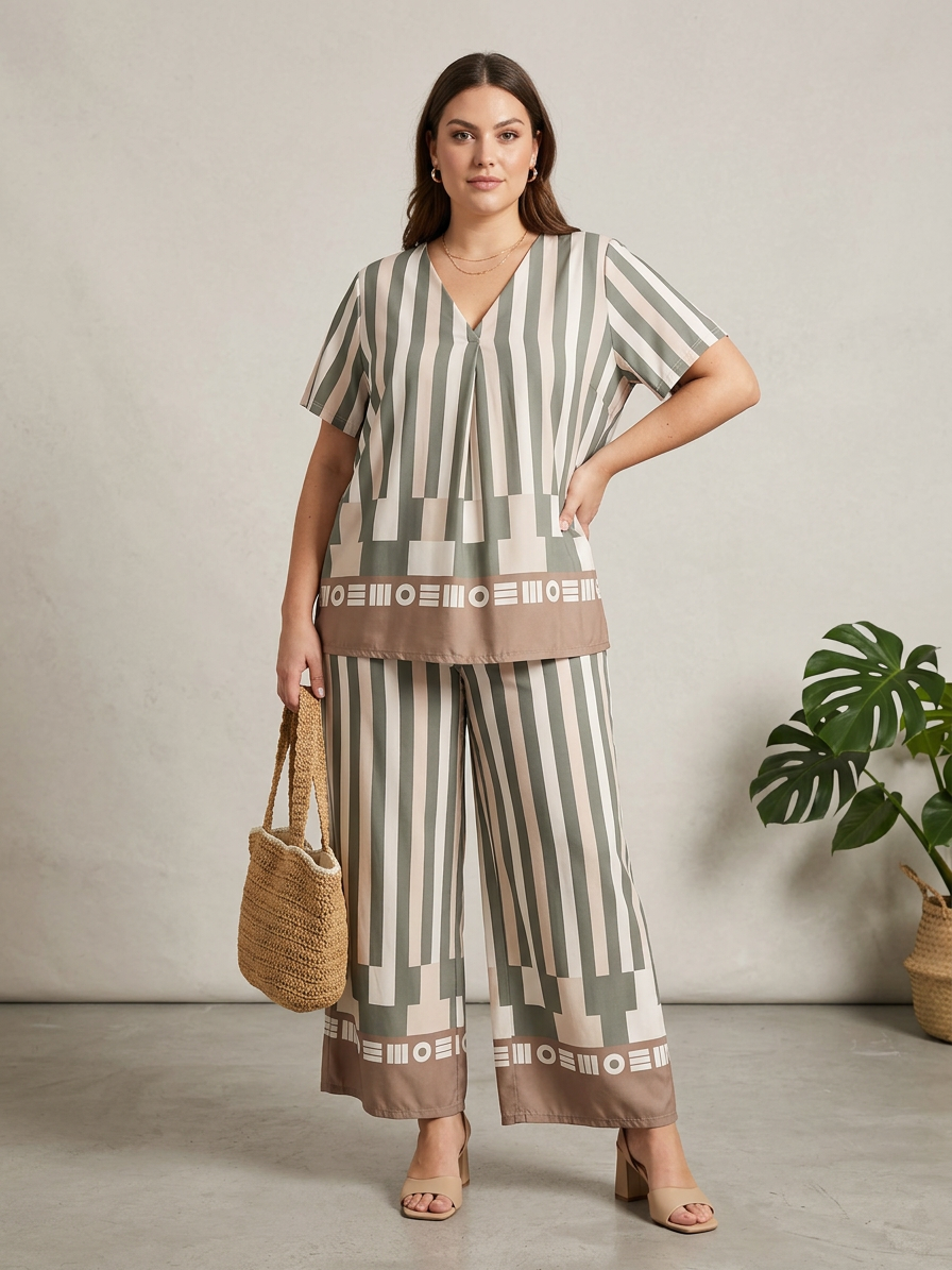 Conjuntos estampados talla grande